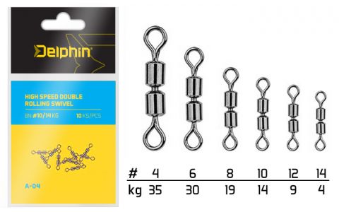 Hi speed double rolling swivel A-04 BN/6