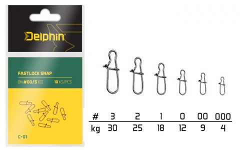 Fastlock Snap C-01/10ks BN/2