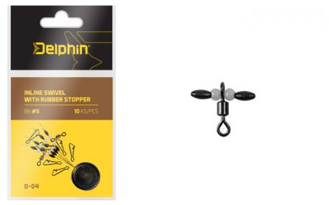 Inline swivel with rubber stopper S / 0