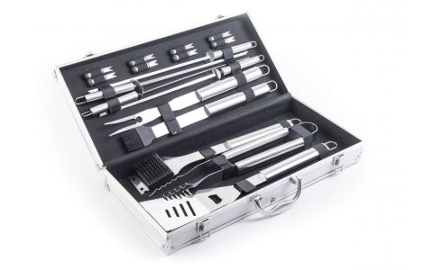 Grilovacie náradie G21 sada 17 ks, hliníkový kufor