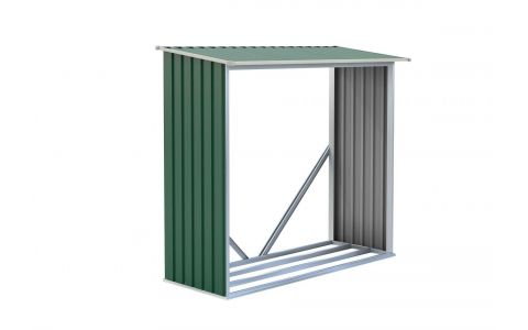 Prístrešok na drevo G21 WOH 136 - 182 x 75 cm, zelený