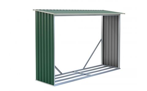 Prístrešok na drevo G21 WOH 181 - 242 x 75 cm, zelený
