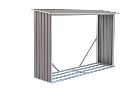 Prístrešok na drevo G21 WOH 181 - 242 x 75 cm, šedý