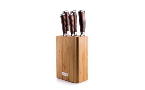 Sada nožov G21 Gourmet Nature 5 ks + bambusový blok