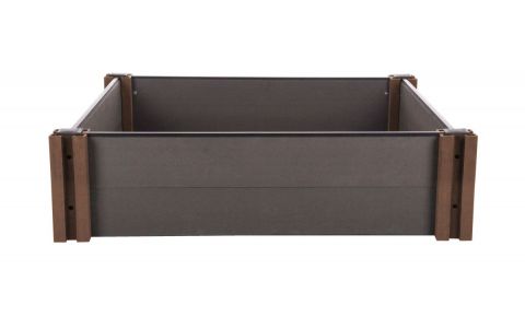 Vyvýšený záhon G21 Crop 106 x 106 x 27, WPC, Eben