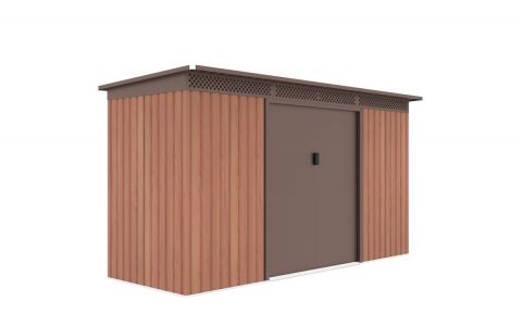 Záhradný domček G21 GRAH 483 - 340 x 142 cm, hnedý