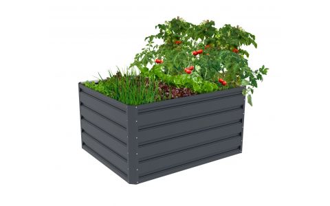Vyvýšený záhon G21 Daisy 100 x 80 x 52 cm, plechový, antracitový
