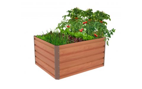 Vyvýšený záhon G21 Daisy 100 x 80 x 52 cm, plechový, hnedý