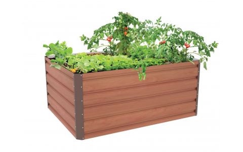 Vyvýšený záhon G21 Daisy 120 x 90 x 52 cm, plechový, hnedý