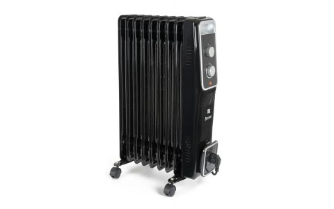 Olejový radiátor G21 Bromo čierny, 9 rebier, 2000 W