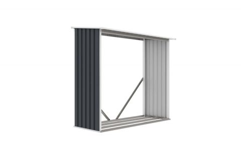 Prístrešok na drevo G21 WOH 136 - 182 x 75 cm, antracitový