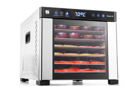 Sušička ovocia G21 Breezer s UV funkciou, nerez