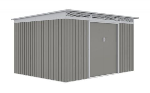 Záhradný domček G21 GRAH 915 - 340 x 269 cm, metalický šedý 