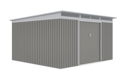 Záhradný domček G21 GRAH 1132 - 340 x 333 cm, metalický šedý 