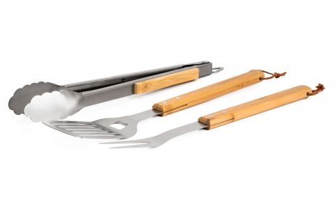 Grilovacie náradie G21 sada 3 ks s drevenou rukoväťou