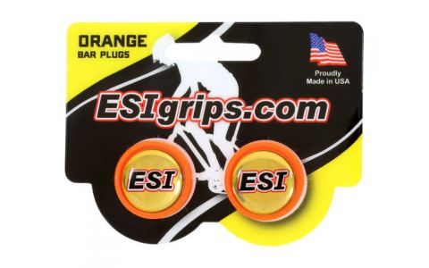 Koncovky do riadidiel ESI - orange