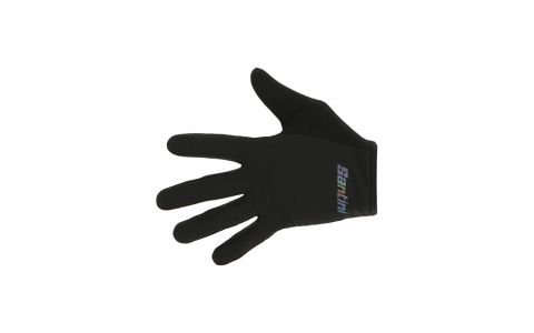 Dlhoprsté rukavice SANTINI MTB Black - S