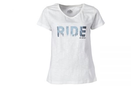 Dámske tričko GHOST Casual Line Ride White/Ice Blue - L
