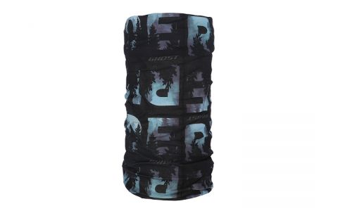 Multifunkčná šatka GHOST RIDE Black/Ice Blue