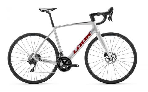 LOOK 765 Optimum 2 Disc Metallic Silver True Blood Satin 105 Mix 12 Shimano Wh-RS171 - M