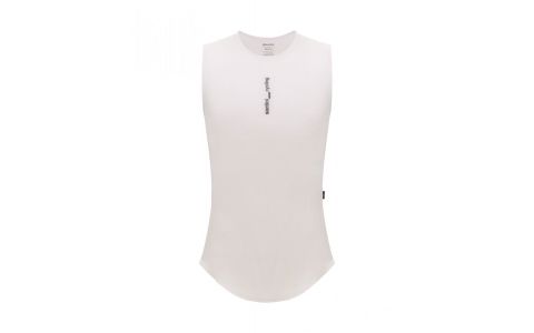 Funkční triko bez rukávů SANTINI Delta White - XL