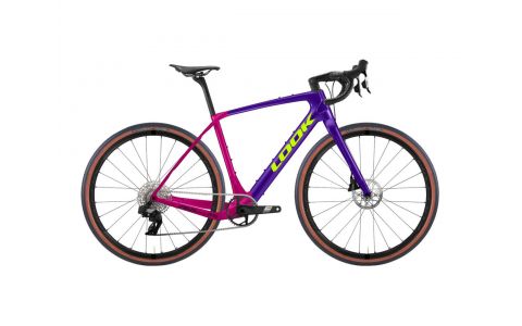 LOOK 765 Gravel RS Purple Pink Satin Apex Etap 1X12 Fulcrum Rapid Red 500 - L LOOK 765 Gravel RS Purple Pink Satin Apex Etap 1X12 Fulcrum Rapid Red 500 - L