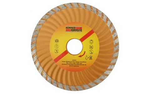 Kotúč KONNER D71070 150 mm, diamantový, Turbo Wave