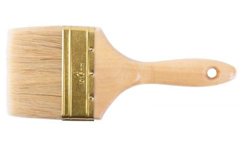 Štetec Strend Pro JA019, yellow, 4", maliarsky, plochý, drevená rúčka