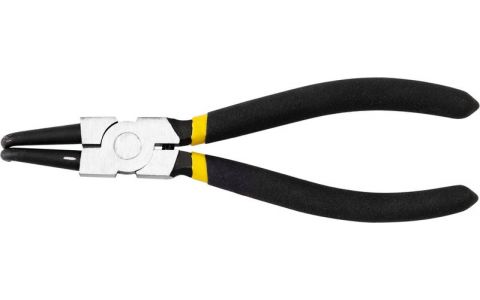 Kliešte Strend Pro P0182B 180 mm, na hriadeľ a poistné krúžky, ohnuté