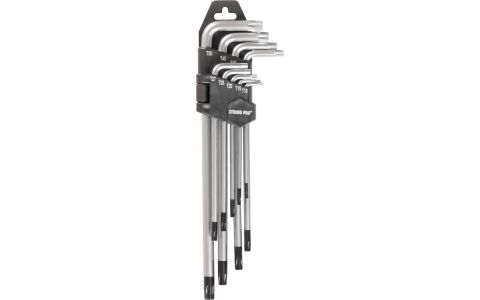 Sada kľúčov Strend Pro HK0259, 9 dielna, T10-T50, Torx, zástrčná