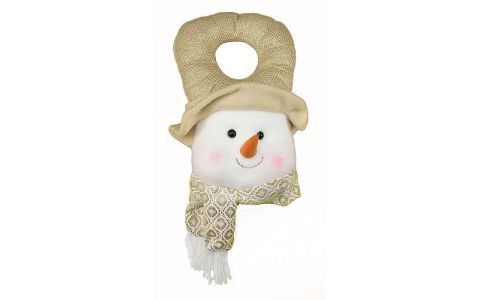 Dekorácia MagicHome Vianoce, Visačka Snehuliak, 30 cm