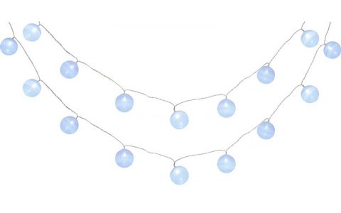 Reťaz MagicHome Cottonball, White, 16x LED studená biela, IP20, jednoduché svietenie, osvetlenie, L-3 m