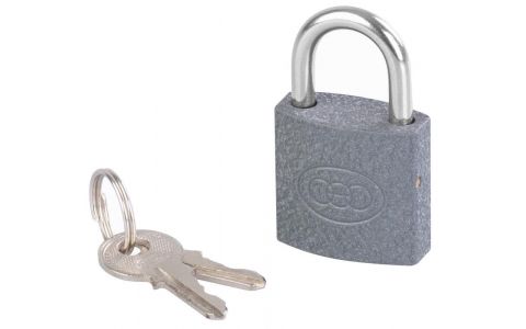 Zámok Xlocker GrayXT 025 mm, visiaci, šedý