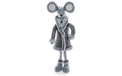 Dekorácia MagicHome Vianoce, Myšky stojacie, 50 cm Dekorácia MagicHome Vianoce, Myšky stojacie, 50 cm