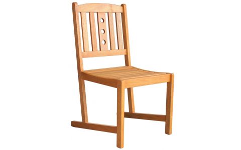 Stolička LEQ KULBY, 46x58x95 cm, drevená, terasová
