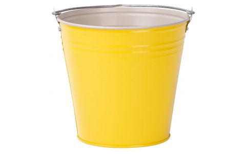 Vedro Aix Caldari 12 lit, Zn, žlté, kovové, pozinkované