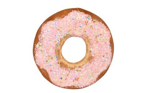 Dekorácia MagicHome Vianoce Candy Line, donut, hnedý, závesný, 13 cm
