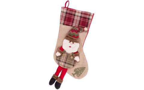 Dekorácia MagicHome Vianoce, Ponožka Santa, 50 cm Dekorácia MagicHome Vianoce, Ponožka Santa, 50 cm