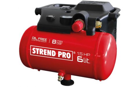 Kompresor Strend Pro BOF1506, bezolejový, 1,1 kW, 6 lit.