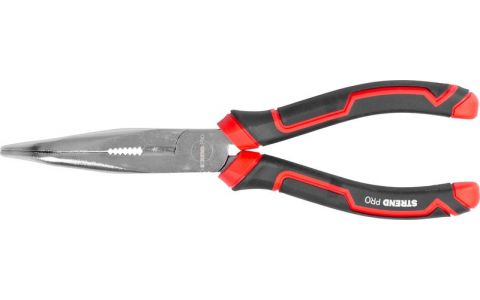 Kliešte Strend Pro Premium ComfortGrip DL413, 200 mm, so zahnutým nosom