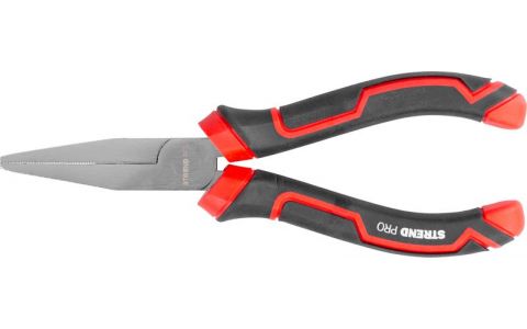 Kliešte Strend Pro Premium ComfortGrip DL414, 160 mm, s plochým nosom