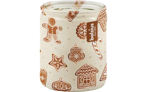 Sviečka Bolsius Starlight Nugát, Vianoce, v skle, 23 hod., 68x82 mm