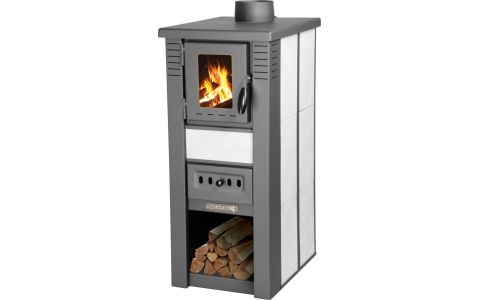 Kachle Pro LAVA Ceramic, biele, 6,5 kW, 120 mm