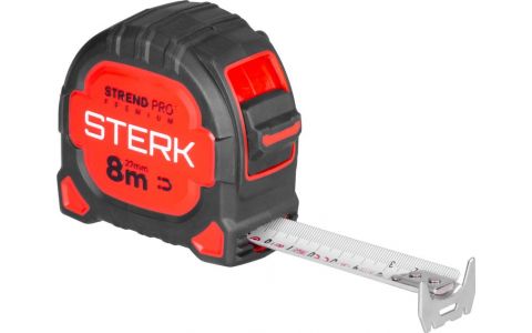 Meter Strend Pro Premium Sterk RZ8027, 8 m, 27 mm, zvinovací, extra široký