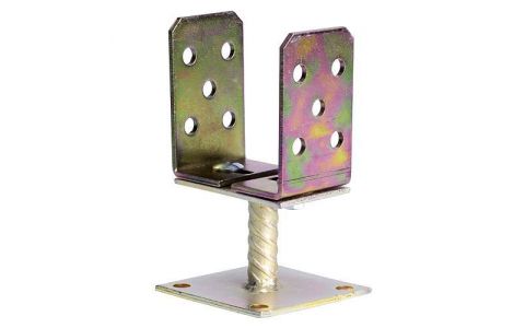 Podpera na hranoly ASU1, 0-125 mm, Zn, pätka nastaviteľná, podstavec