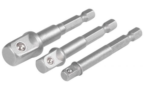 Sada adaptérov Strend Pro, do vŕtačky, 1/4", 3/8", 1/2"