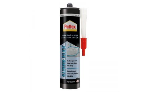 Silikón Pattex Super Flex, sanitárny, transparentný, 280 ml