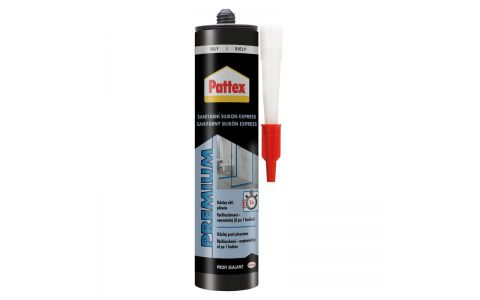 Silikón Pattex Premium Express, sanitárny, biely, 280 ml Silikón Pattex Premium Express, sanitárny, biely, 280 ml