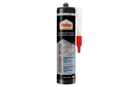 Silikón Pattex Super Flex, univerzálny, biely, 280 ml Silikón Pattex Super Flex, univerzálny, biely, 280 ml
