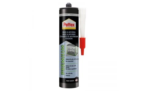 Silikón Pattex Premium Sklo a akváriá, transparentný, 280 ml Silikón Pattex Premium Sklo a akváriá, transparentný, 280 ml